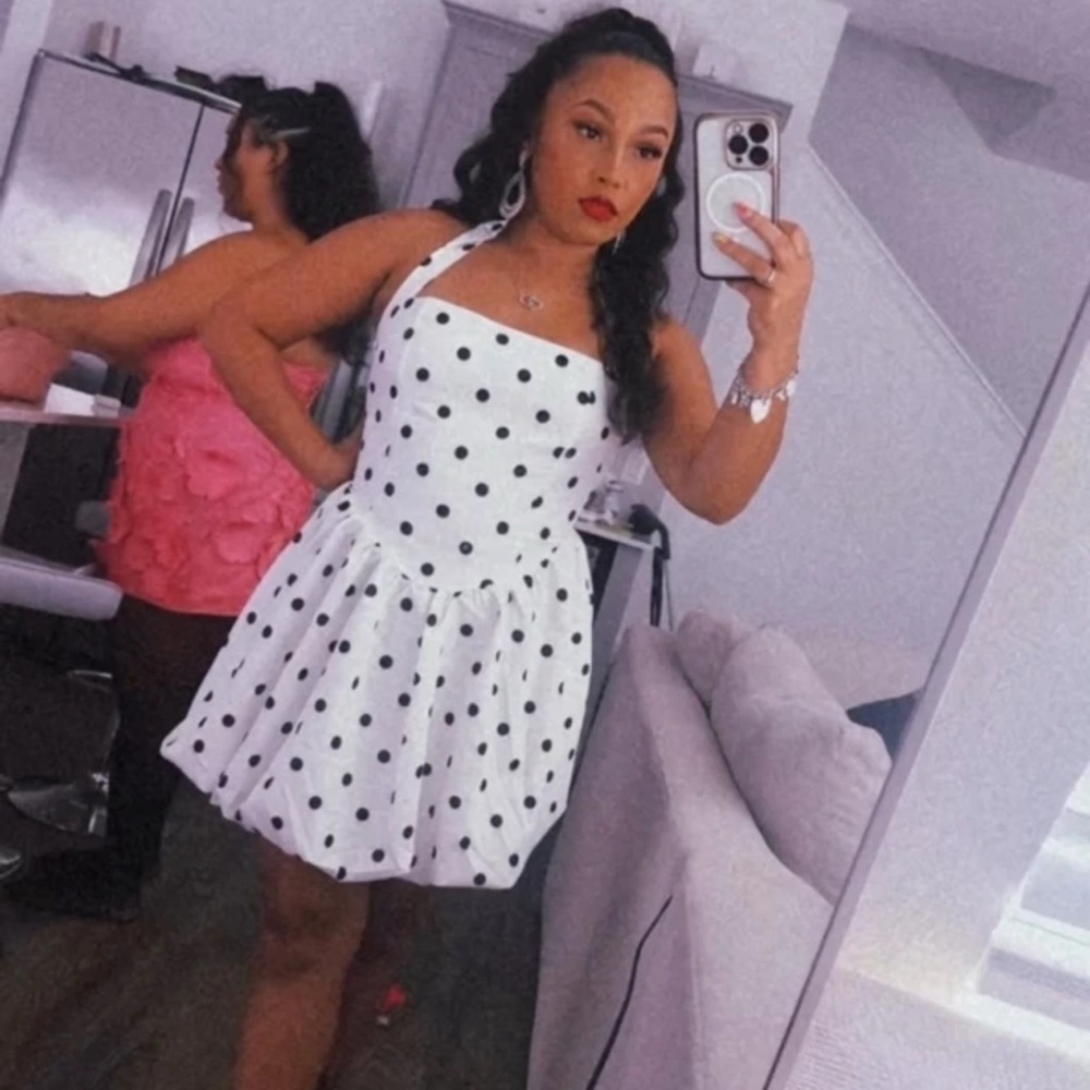 Polka Dot Halter Dress